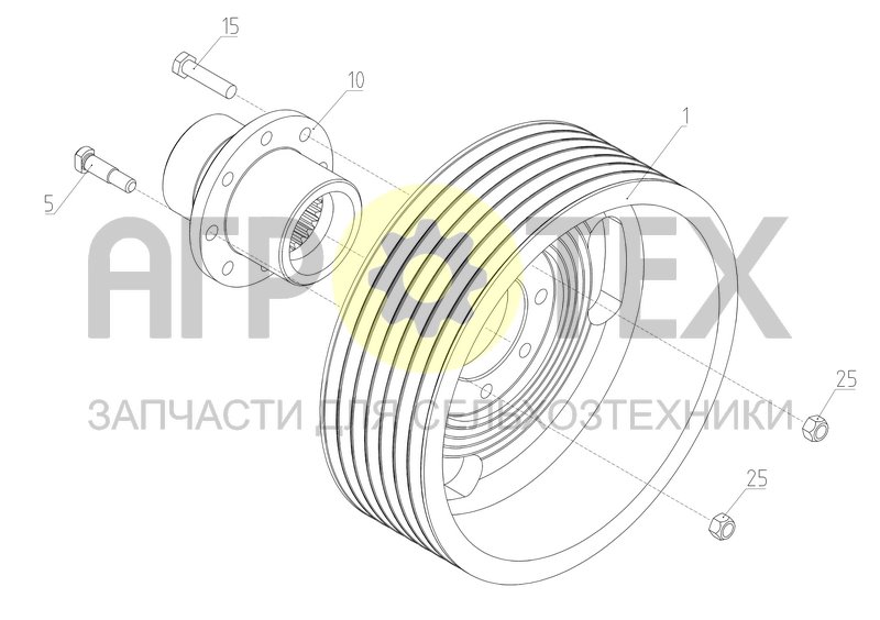 Чертеж Шкив (2650.12.04.010)